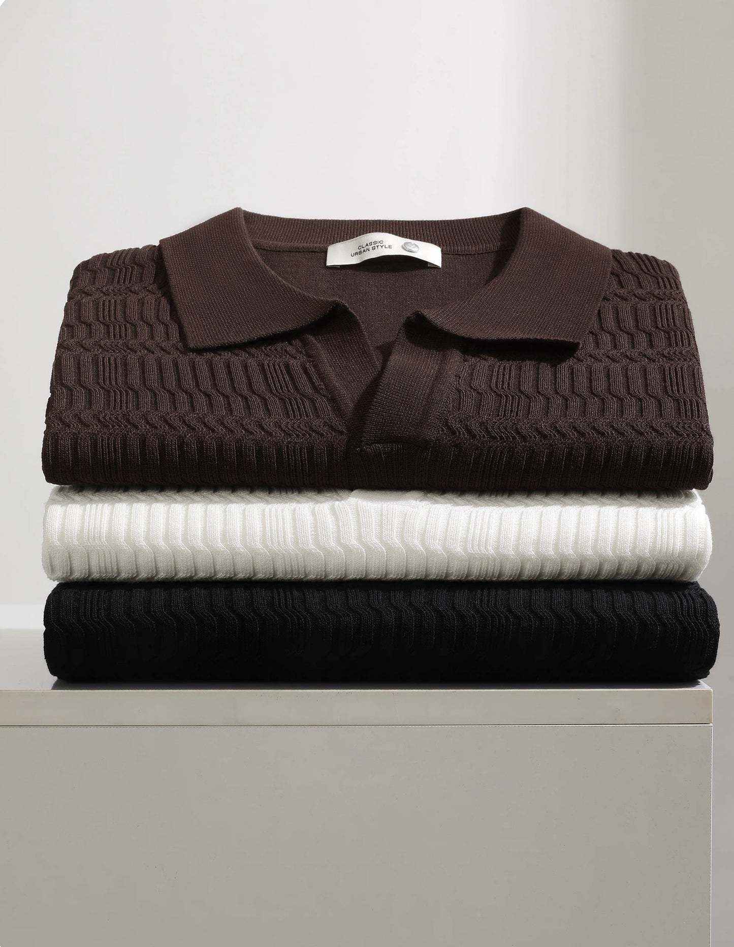 KNIT POLO T SHIRT