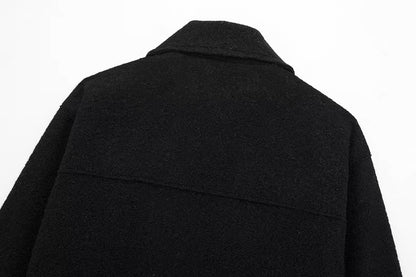 Hemdjacke in Anthrazit mit Reißverschluss Black