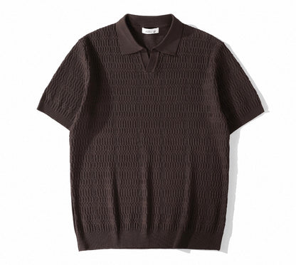 KNIT POLO T SHIRT