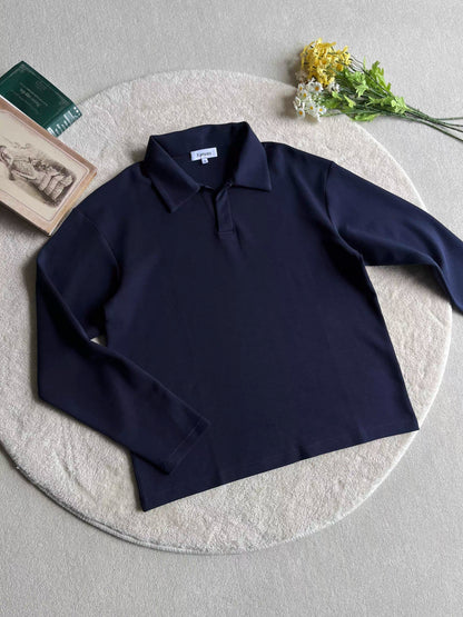 LECOEUR – Classic Navy Longsleeve Polo