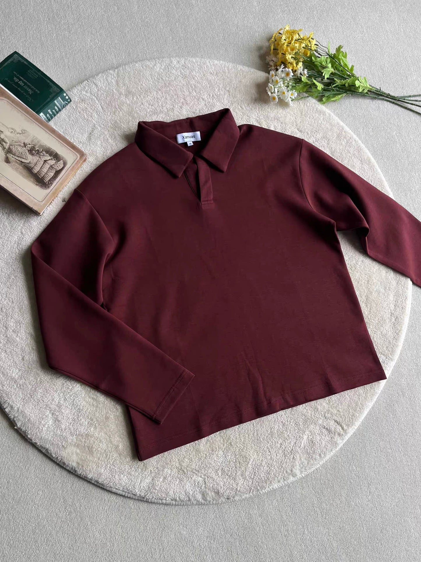 LECOEUR – Classic Red Longsleeve Polo